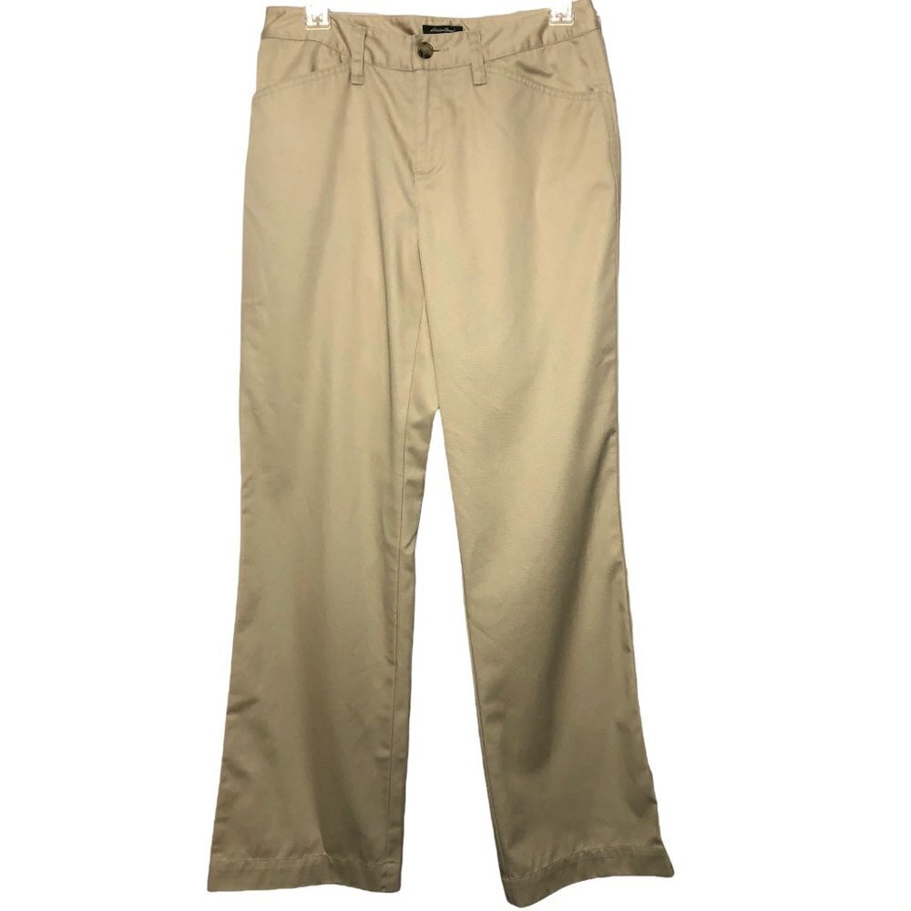 Eddie BAUER - Blakely Fit 100% Cotton Khaki Straight Leg Chino Pants - Size 4